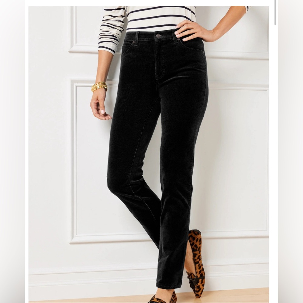 Talbots high waisted straight leg corduroy
